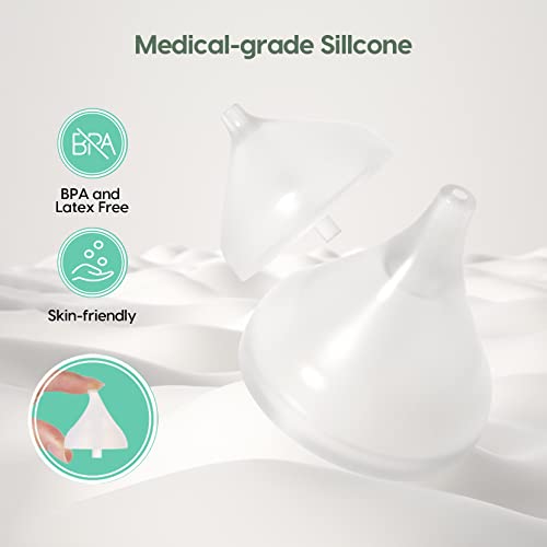 Baby Electric Nasal Aspirator, Lupantte Rechargeable Baby Nose Sucker, Electric Nose Aspirator For Toddler, Clean Mucus/Snot, With Music And Light Function, 3 Gears Adjustable, 2 Different Nozzles #TOP6