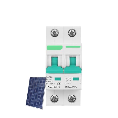 Mini disyuntor CC 1000V 40A 2P L7 para protección solar fotovoltaica