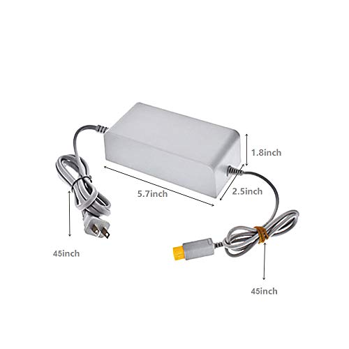 Wicareyo Charger With Av Cable For Wii U, Ac Power Supply Adapter Wall Charger Us Plug With Audio Video Av Rca Video Composite Cable For Wii U Console System #TOP2