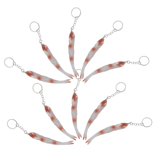 Healeved Unique Handbag Charm Barbecued Dried Fish Keychain Pendant Decorative Keyring for Backpack and Purse