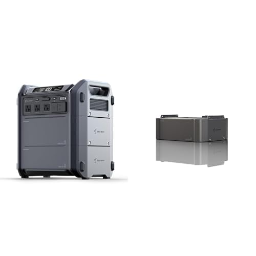 Segway Portable Power Station Cube 2000 with Expansion Battery Pack, 2048Wh Capacity Expandable to 5kWh, Solar Generator for Camping, Home Backup