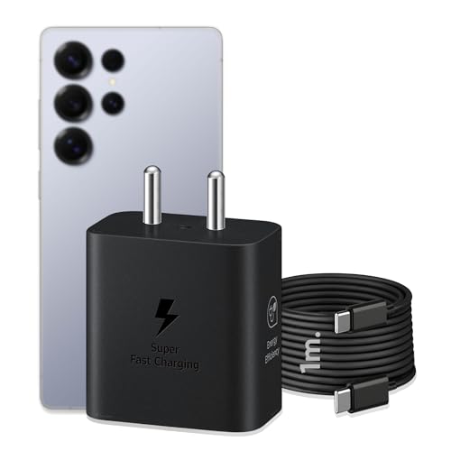KARWAN 45W Super Fast Charger Adapter with Cable [2Yrs Warranty] Compatible with Samsung Galaxy S/A/M/F/Z Series,S26/S25/S24/S23/S22/S21/Fe/Plus/Edge/