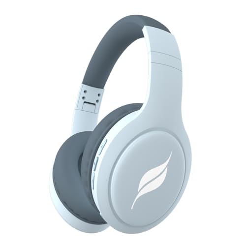 Image of Leaf Bass Pro Bluetooth Wireless Over Ear Headphones with Mic, 50 Hours Battery Life, Dual Paring, Super Soft Cushions and Deep Bass (Carbon Black)