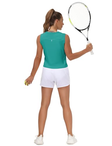 Image of THE GYM PEOPLE Women's Workout Tops in Ice Silk Quick Dry Sleeveless
