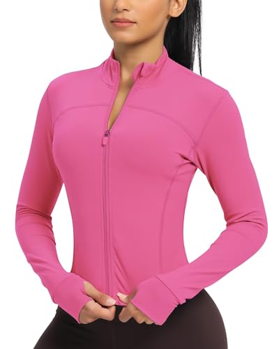 QUEENIEKE-Womens-Athletic-Workout-Jackets-Cottony-Soft-Full-Zip-Slim-Fit-Running-Jacket-0703