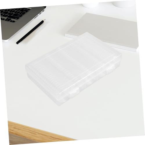 Cápsulas de plástico para monedas con caja organizadora transparente miniatura 6
