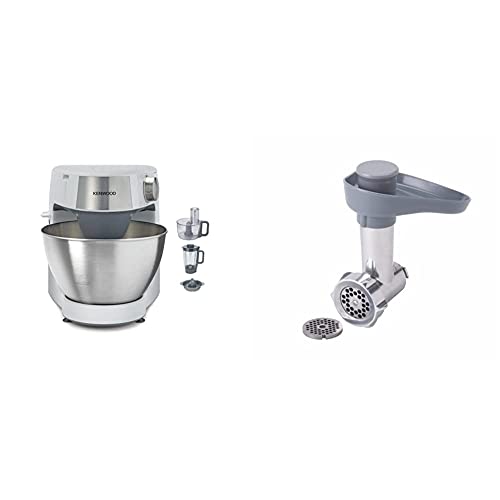 Kenwood Prospero+ KHC29.H0WH Küchenmaschine, 4,3 l Edelstahl Schüssel, 1000 Watt, inkl. 3-teiligem Patisserie-Set, Weiß…