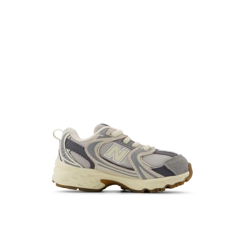 New Balance Scarpa Kids Lifestyle Slate Grey Leather, Taglia 22.5 EU UK - Slate Grey 22.5