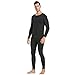 32 Degrees Men's 2-Pack Performance Lightweight Thermal Baselayer Legging Pant, Black/Black, X-Large