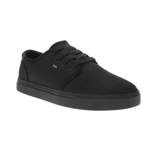 TOMS Mens Carlo 2.0 Canvas Lace Up Sneakers Shoes Casual - Black2