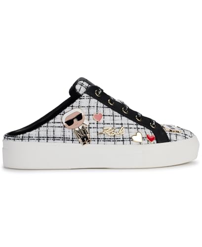 Image of Karl Lagerfeld Women's Cambria Slip on Sneaker Mule with Pins