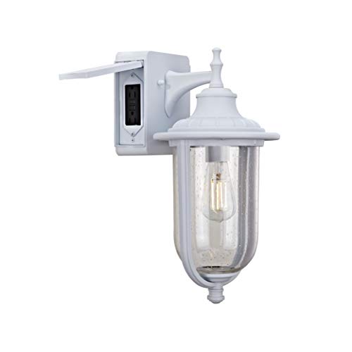 Addington Park 31850 Grace Collection Outdoor Wall Sconce, White Finish