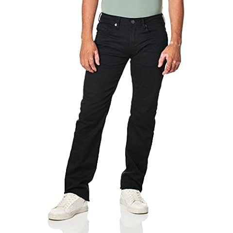 Buffalo David Bitton Men's Straight Six Jeans, Authentic Black, 36W x 32L Cover