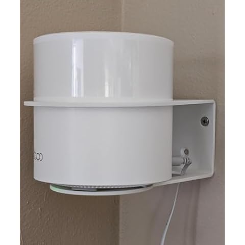 ALLICAVER Wall Mount for Deco X20 X55 Pro X60 X68 WiFi 6 Mesh WiF System Bracket for Deco X55 Deco X20 WiFi 6 Mesh Sturdy Metal Made Mount Stand Holder 2 Pack Cover