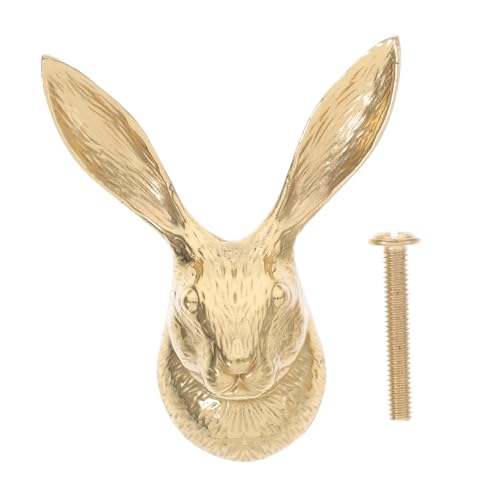 ARTIBETTER Unique Animal Head Handle Pulls Brass Knobs for Dresser Cabinet Drawer Decor