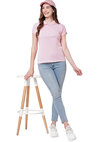 Image of Wear Your Opinion Womens Polo Collar Neck T-Shirt Top (Design: Solid)