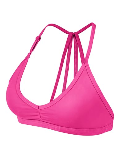 Image of YEOREO CoreFlex Workout Sports Bras for Women Padded Strappy Open Back Gym Bra Light Impact Criss Cross Yoga Crop Top