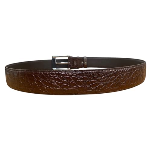 Black Genuine alligator leather skin belts for men crocodile skin leather belt with silver buckle for mens width 1.5"2