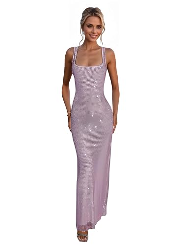 Image of Glitter Sequin Prom Dress for Bachelorette,Birthday,Holiday | Elegant Fully Lined Sparkly Rhinestone Long Dresses for Women Birthday /Formal Galas /Wedding Guest /NYE /Homecoming