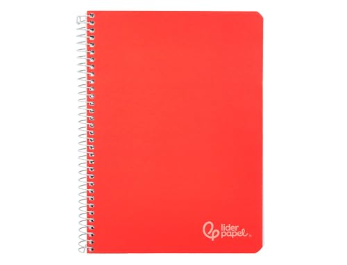 Cuaderno espiral liderpapel A5 148 x 210 mm witty tapa dura 80h 90gr rayado horizontal 8mm con margen colo