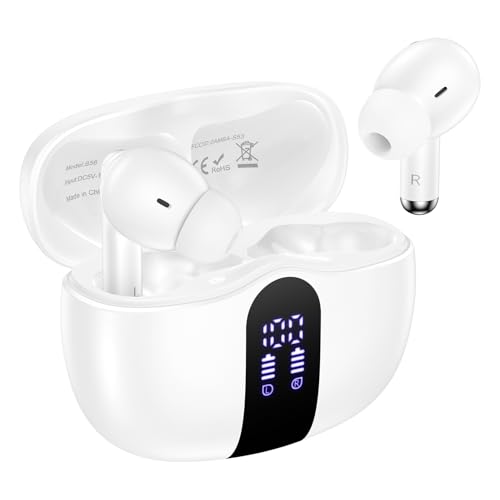 Image of Samsung Earbuds Wireless Ear Buds for Samsung Galaxy A17 A16 5G A36 S25 Ultra FE Edge A15 A35 A56 A26, Bluetooth 5.3 Headphones Bass Stereo in Ear Earphones with Mic, 48H LED Display Bluetooth Earbuds
