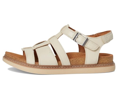 Clarks, Women, Arwell Sun, Cream Leather, 11, Wide