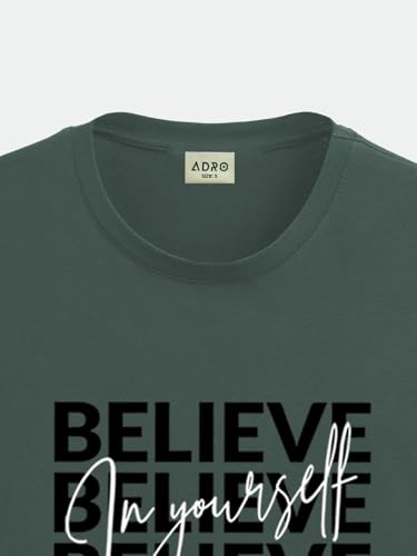Image of ADRO Tshirt for Men | Printed T Shirt for Men | 100% Cotton Regular Fit T-Shirt |Printed T Shirt