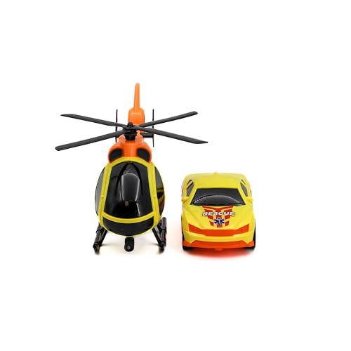 Tachan Heroes Stadt-Set Helikopter und Rettungsauto (CPA Toy Group 757T00894)