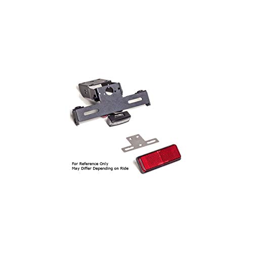 Support de plaque en acier et polyamide Puig 5738N finition noir haut de gamme