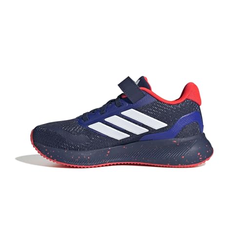 Image of adidas Kids' Marvel Run Falcon 5 Elastic Lace & Strap Shoe