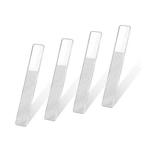 DmDoyy 4 Limas De Cristal Para Dar Forma Y Peinar Uñas, Lima De Uñas De Vidrio Resistente, Apto Para Recortar Uñas Naturales Y Artificiales, Lima De Uñas De Cristal De Alta Calidad