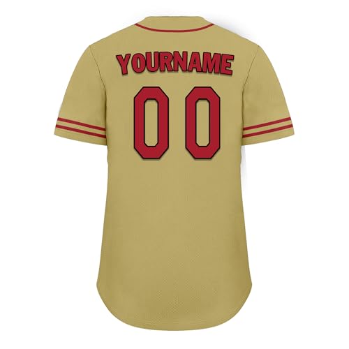 Camiseta personalizada de béisbol transpirable, camisetas deportivas con botones para equipo y fans de sóftbol miniatura 4