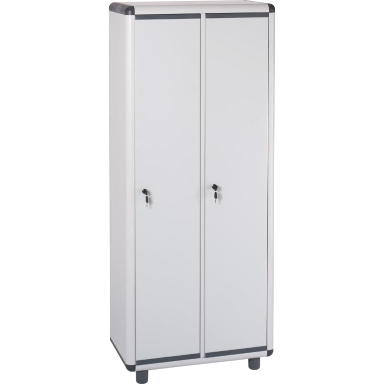 Armadio EASY spogliatoio grigio in resina 72x39x175h cm 2 Ante con serratura e chiave