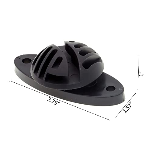 Isolateurs pour poteaux en bois noir lot de 50 avec vis intégrées - 4
