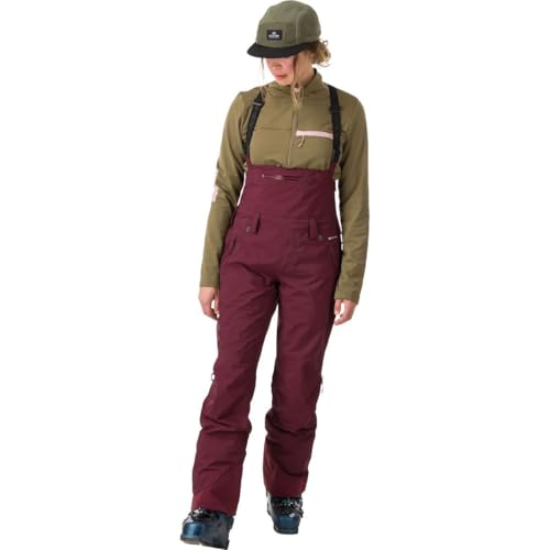 Flylow Siren Bib Pant - Women's, Ruby, 6