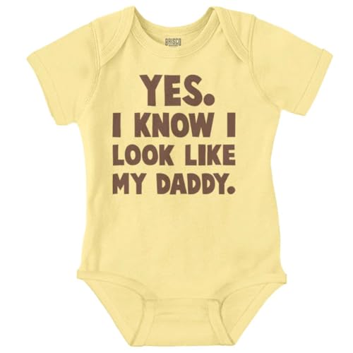Brisco Brands Cute I Look Like Daddy Dad Joke Baby Bodysuit Jumper Boys