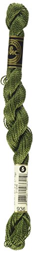 Hilo algodón perlé DMC verde aguacate oscuro 5 miniatura 1