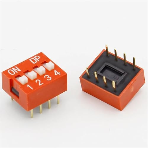 Interrupteur 8 broches rouge 4 positions : configurez vos cartes électroniques
