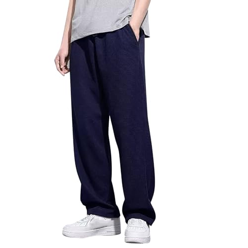 Pantalones de chándal para hombre, color sólido, pantalones deportivos con parte delantera plana, pantalones deportivos elásticos, pantalones deportivos clásicos, pantalones deportivos para gimnasio,