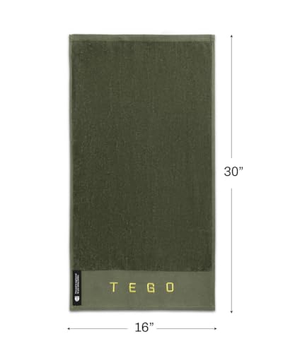 Image of TEGO Fit Anti-Microbial Gym Towel | 600 GSM | Ringspun Cotton | Odour-Free, Super-Absorbent | for Gym, Sports & Equipment Protection | 30x16 inch | Hygiene Control