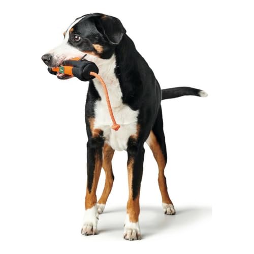 Hunter Trainer Snack Dummy mit Wurfseil, 37 cm, orange/schwarz