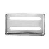 Yinhing Estuche para Pastillas de Guitarra de Metal con Dos Ranuras Cubierta de Latón para Guitarras Eléctricas Diseño Dorado Elegante Apto para Sus Instrumentos Favoritos Mejora y Rendimiento Lejos