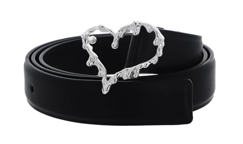 Desigual Belt_Heart Ceinture, Black, 90 aux Femmes