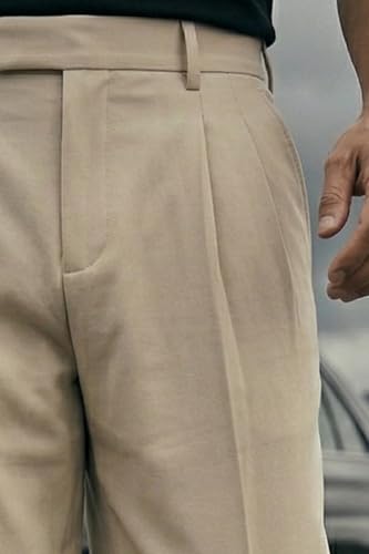 Image of Veirdo Men's Korean Style Pants with Modern Slim Fit Design, Comfortable Fabric, Casual & Smart Look, Perfect for Office and Outings (Sizes S to 2XL)