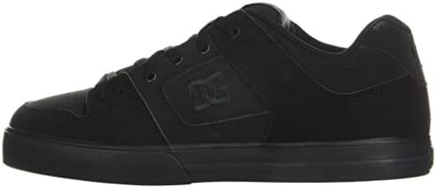 DC Men's Pure Casual Skate Shoe, Black/Pirate Black, 12 US | Image 7