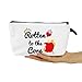 YULUENZE Rotten Apple Makeup Bag Movie Fans Gift Organizer Purse Rotten to the Core Toiletry Zipper Pouch Villain Cosmetic Bag Present for Women Friends Family