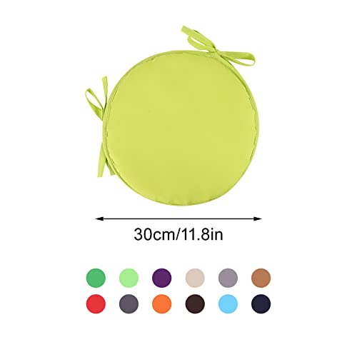 Soft Thick Chair Pad Chair Cushions Cute Round Garden Chair Pads Seat Cushion With Ties For Outdoor Bistros Stool Patio Dining Room 12 Inch #TOP2