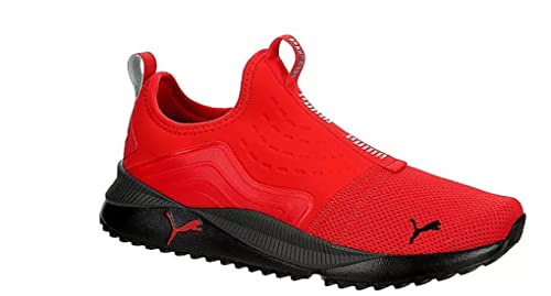 PUMA Tenis Pacer Future sin cordones para hombre, Alto riesgo rojo-negro-asfalto, 44 EU