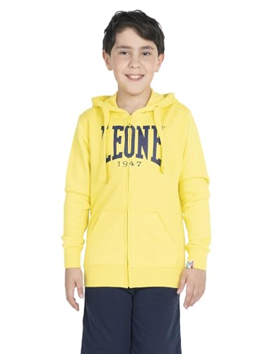 Sweat zippé enfant LEONE jaune XS fini les pulls difficiles à enfiler