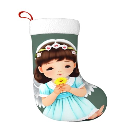 AthuAh Cute Little Angel Christmas Socks, Personalized Christmas Socks, Decorating Socks, Suitable